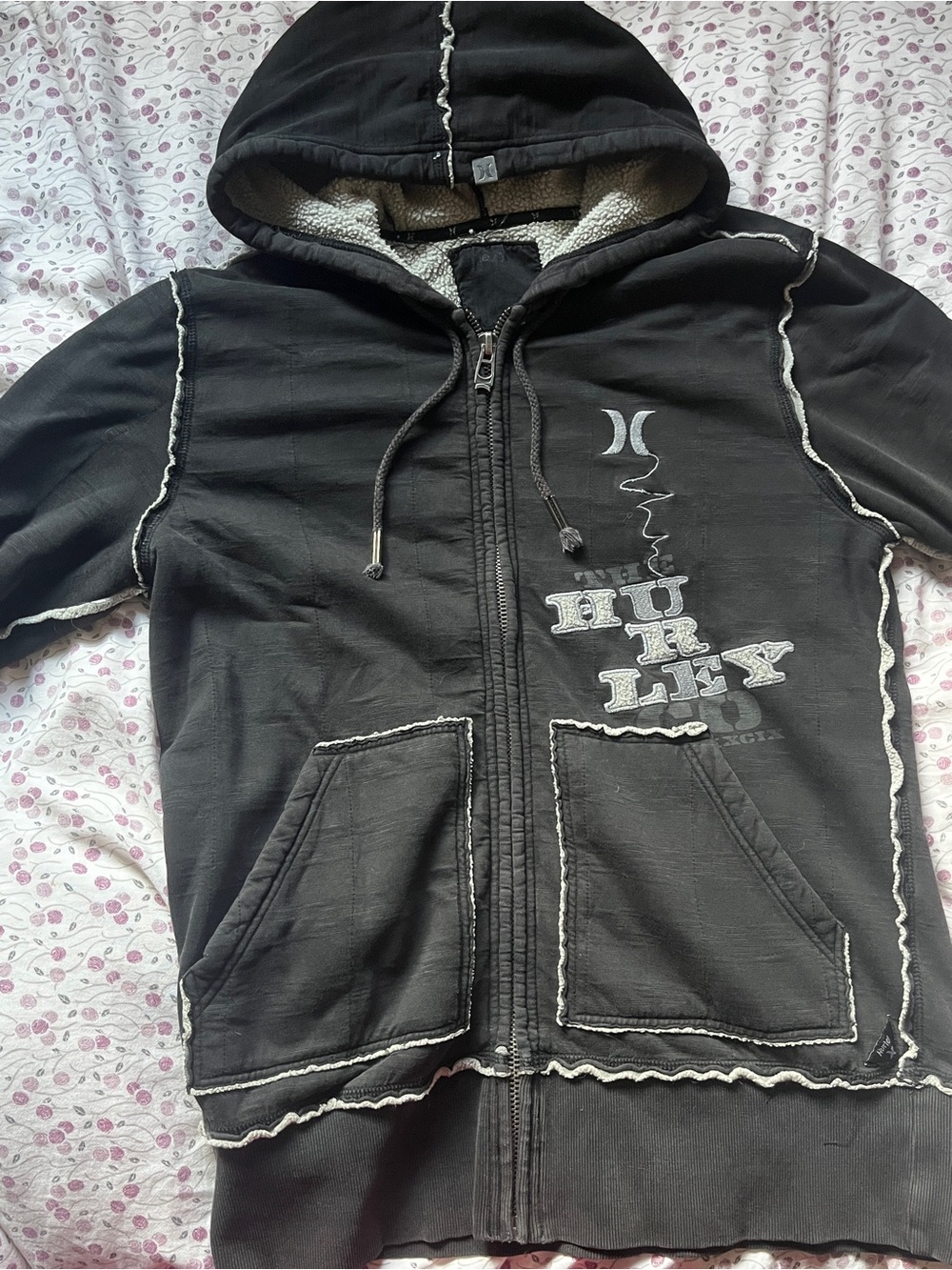 vintage y2k hurley zip up